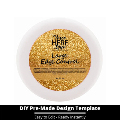 Large Edge Control Top Label Template 140