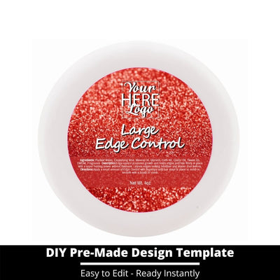 Large Edge Control Top Label Template 141