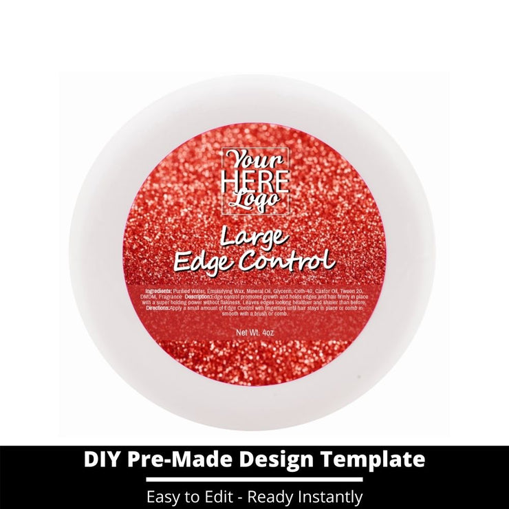 Large Edge Control Top Label Template 141