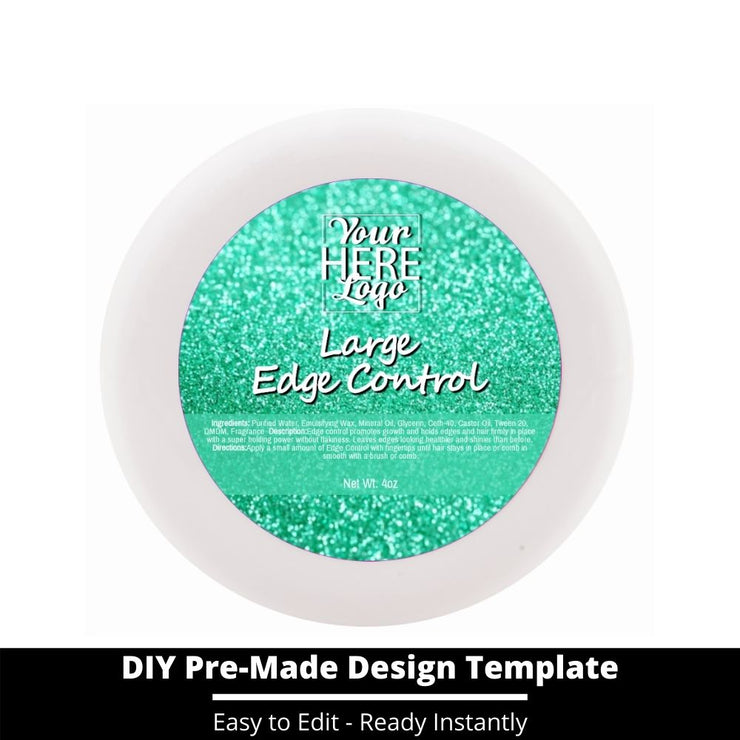 Large Edge Control Top Label Template 142