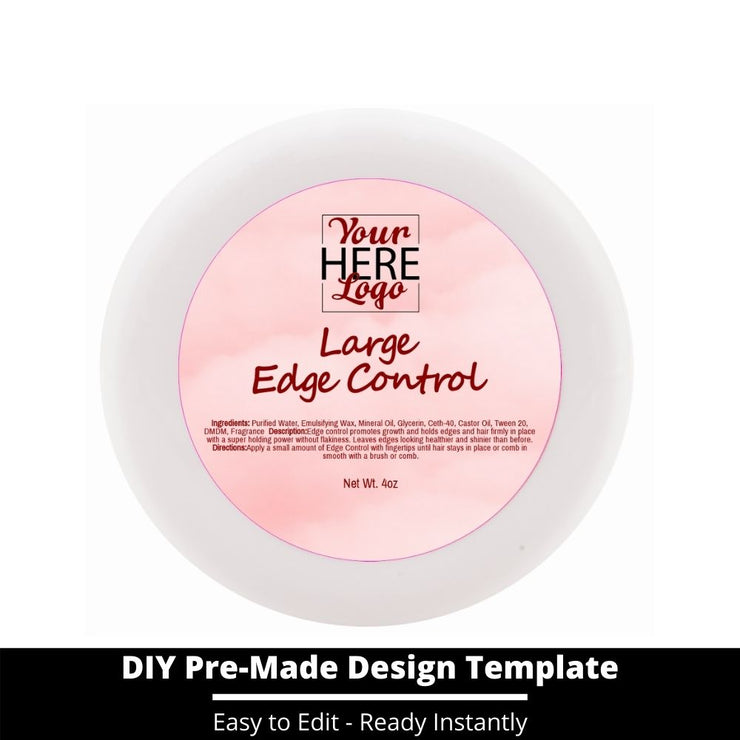 Large Edge Control Top Label Template 143