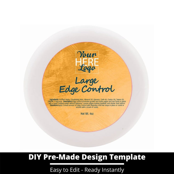Large Edge Control Top Label Template 145