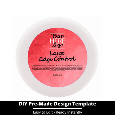 Large Edge Control Top Label Template 146