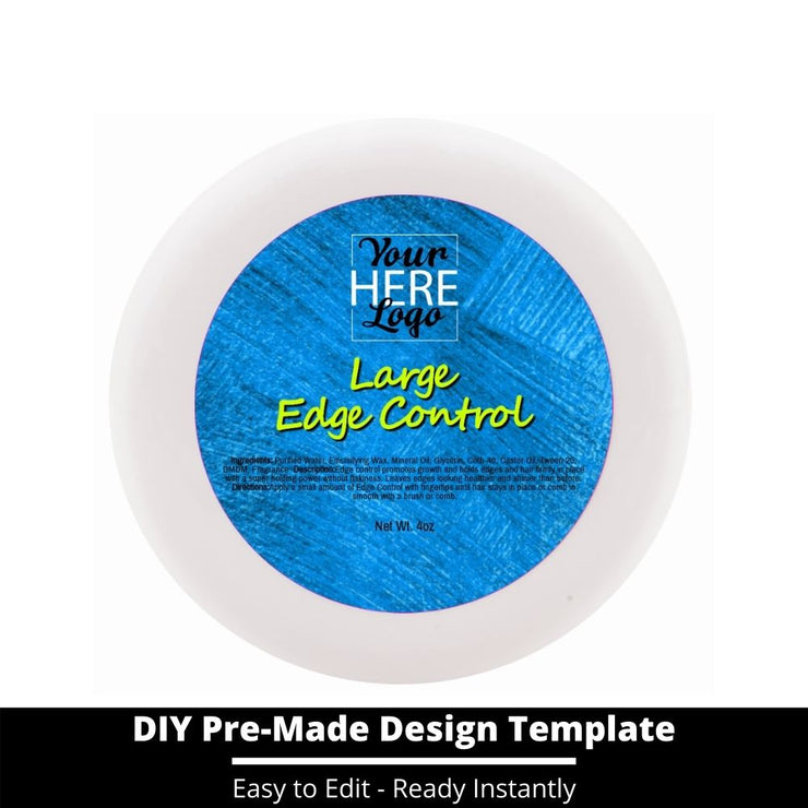 Large Edge Control Top Label Template 147