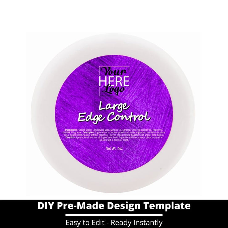 Large Edge Control Top Label Template 148