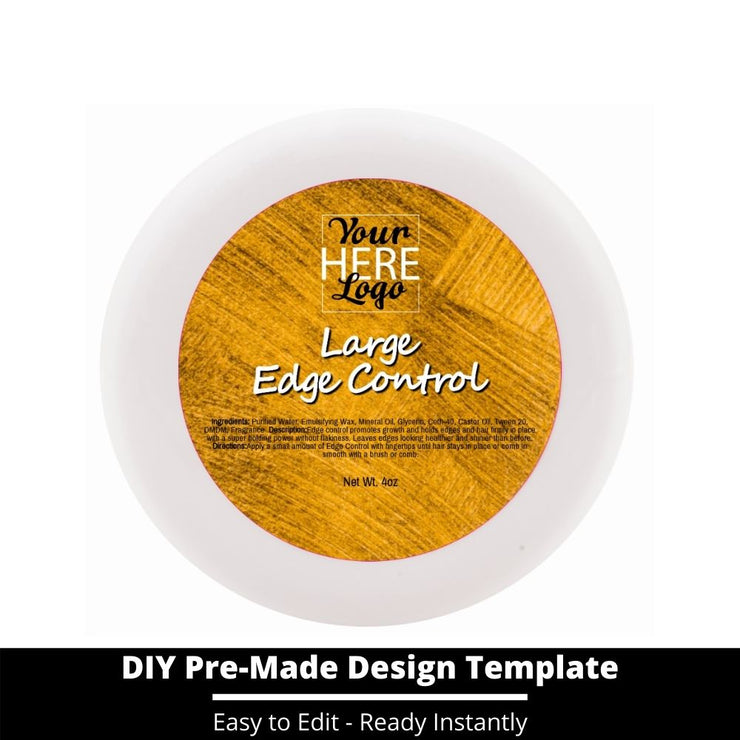 Large Edge Control Top Label Template 150