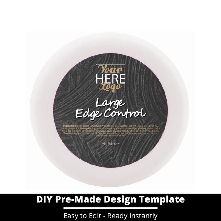 Large Edge Control Top Label Template 152