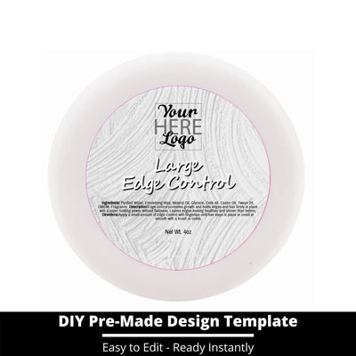 Large Edge Control Top Label Template 153
