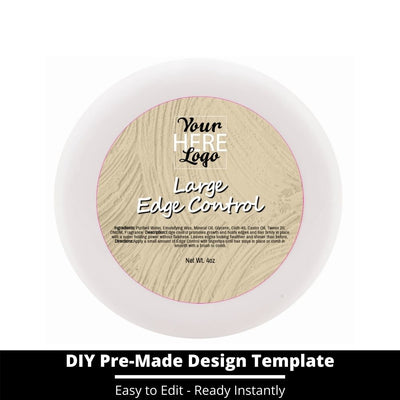 Large Edge Control Top Label Template 154