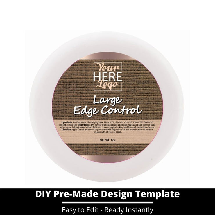 Large Edge Control Top Label Template 155