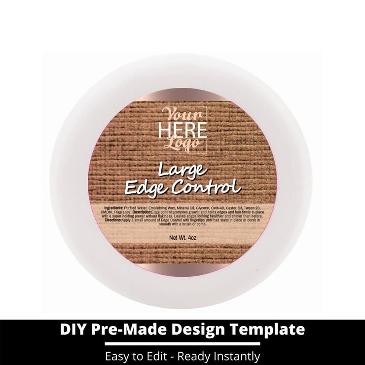 Large Edge Control Top Label Template 156