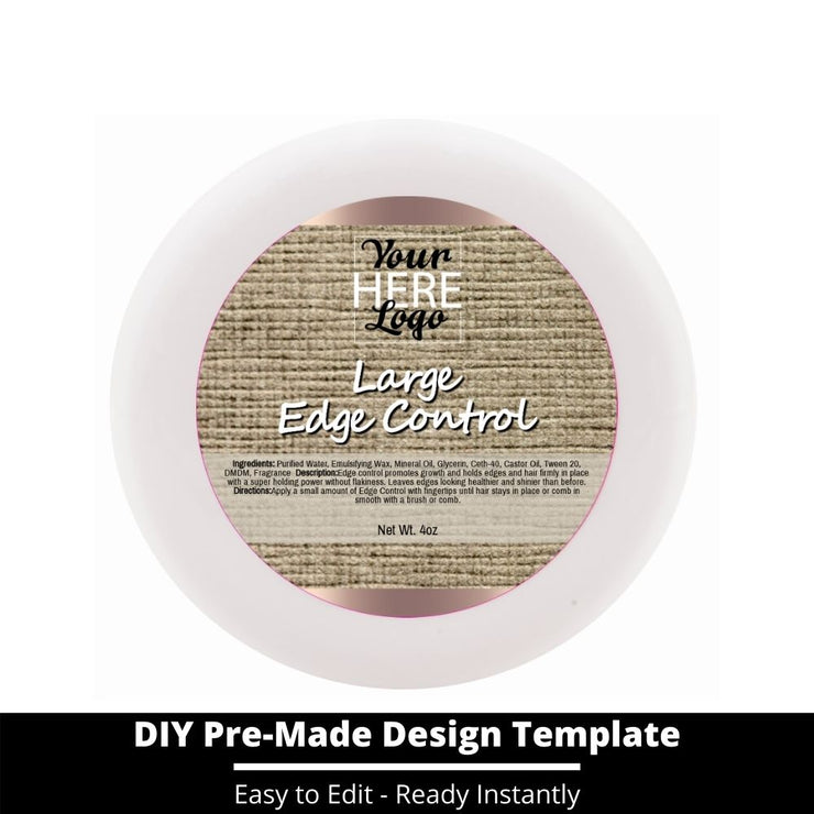 Large Edge Control Top Label Template 157