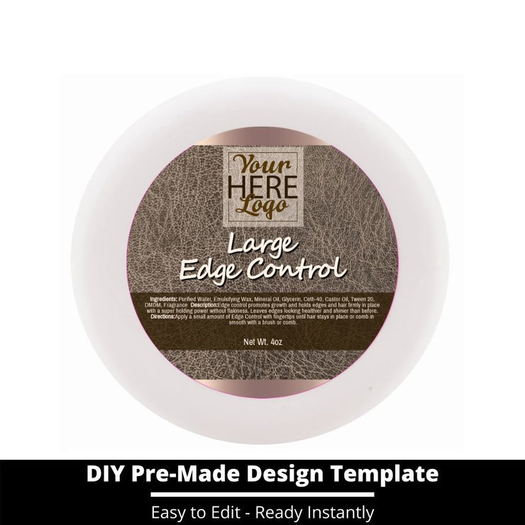 Large Edge Control Top Label Template 158