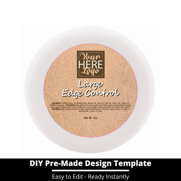 Large Edge Control Top Label Template 160