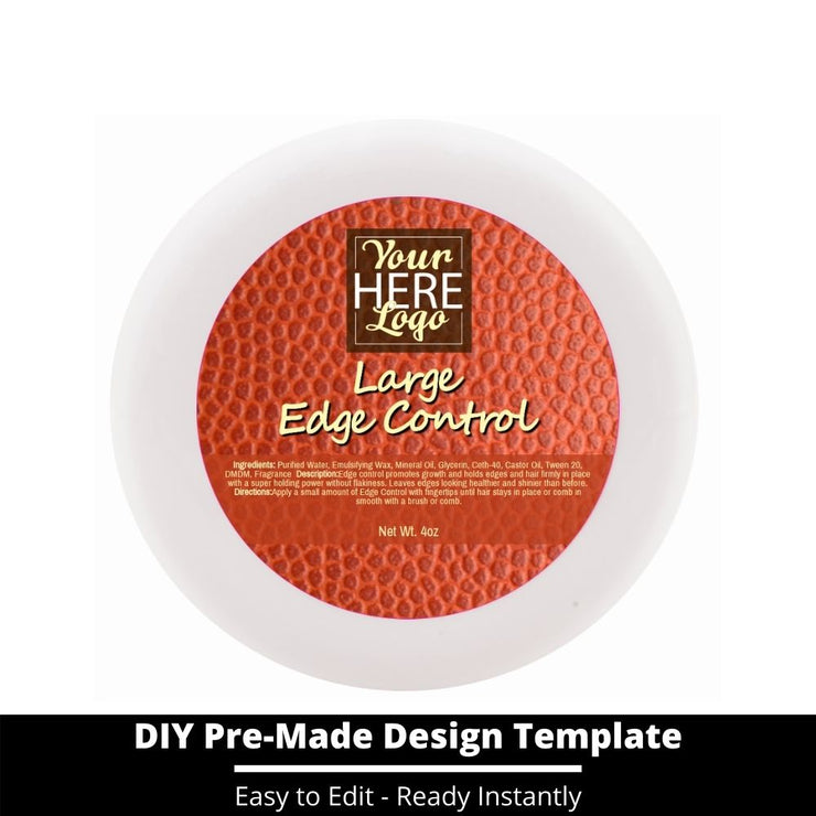 Large Edge Control Top Label Template 162