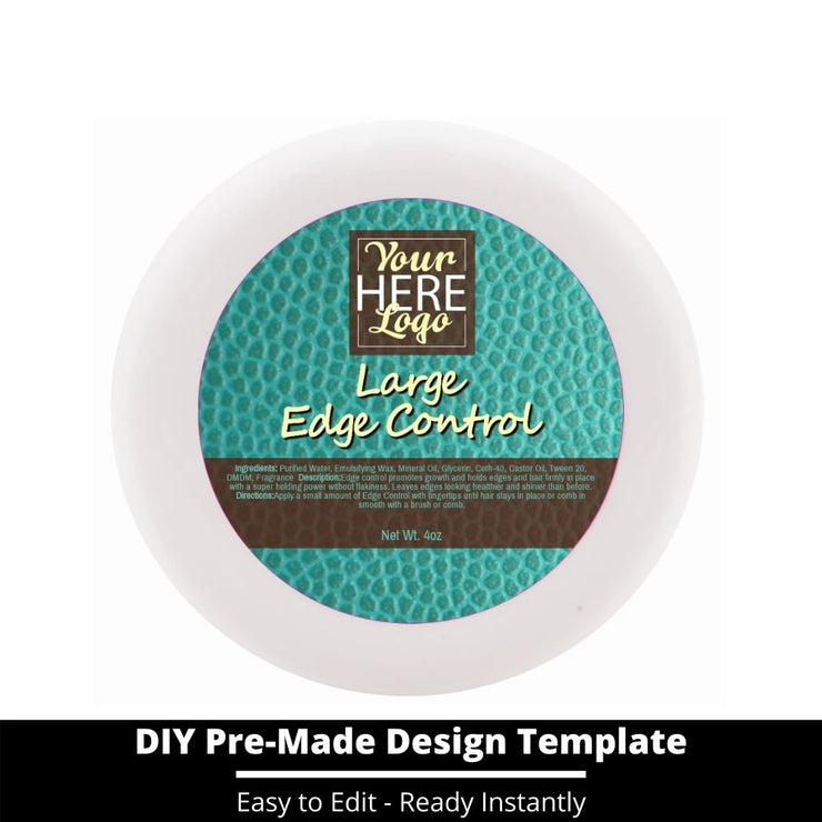 Large Edge Control Top Label Template 163