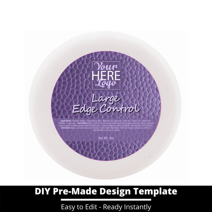 Large Edge Control Top Label Template 164