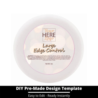 Large Edge Control Top Label Template 165