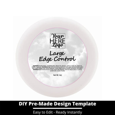 Large Edge Control Top Label Template 167