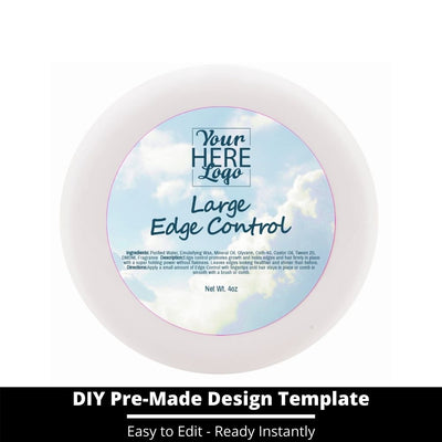 Large Edge Control Top Label Template 168