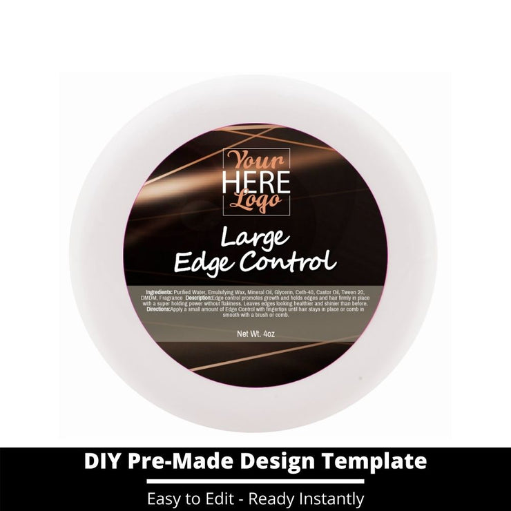 Large Edge Control Top Label Template 172