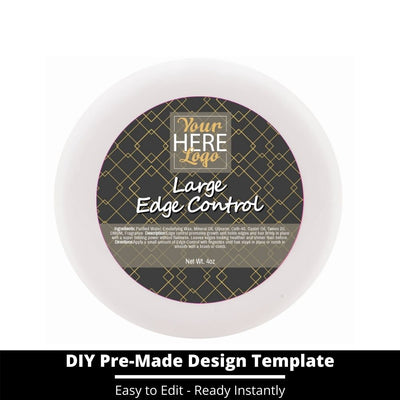 Large Edge Control Top Label Template 174