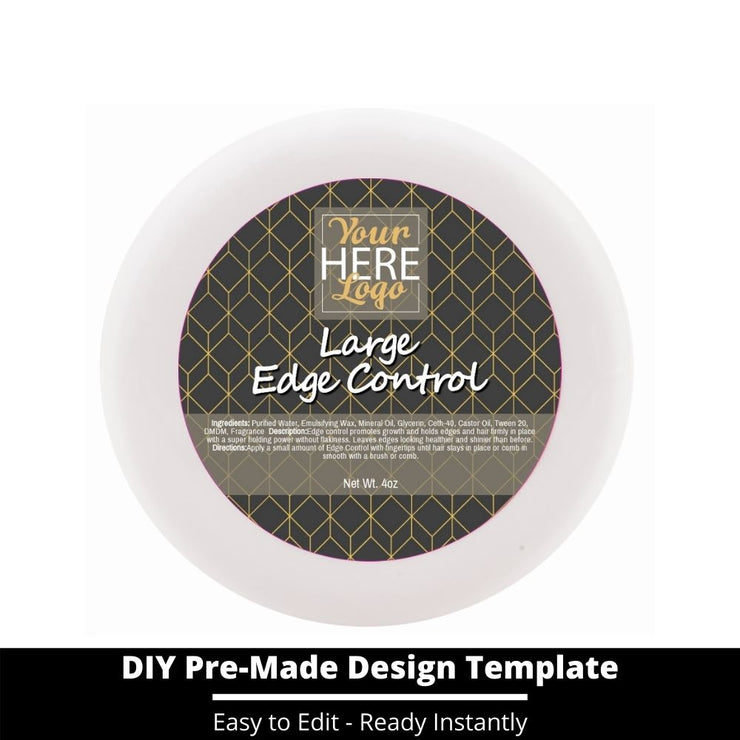 Large Edge Control Top Label Template 176