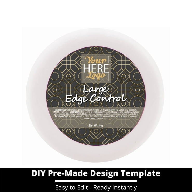 Large Edge Control Top Label Template 177