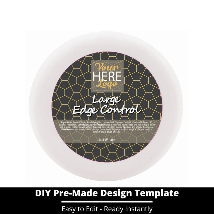 Large Edge Control Top Label Template 178