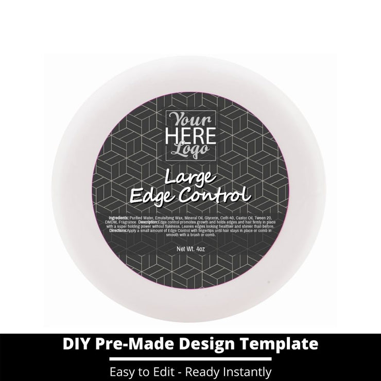 Large Edge Control Top Label Template 179