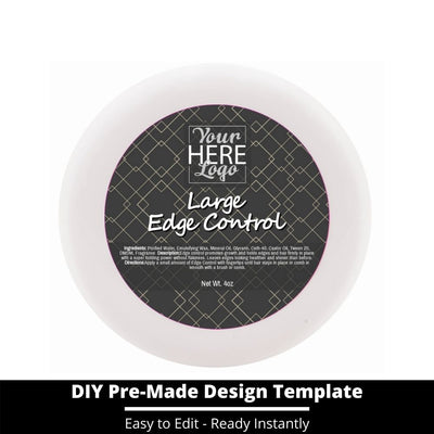 Large Edge Control Top Label Template 180