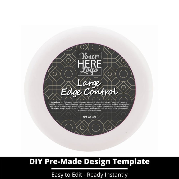 Large Edge Control Top Label Template 181