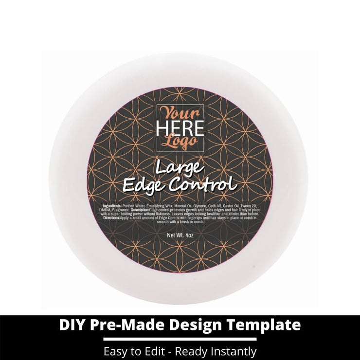 Large Edge Control Top Label Template 182