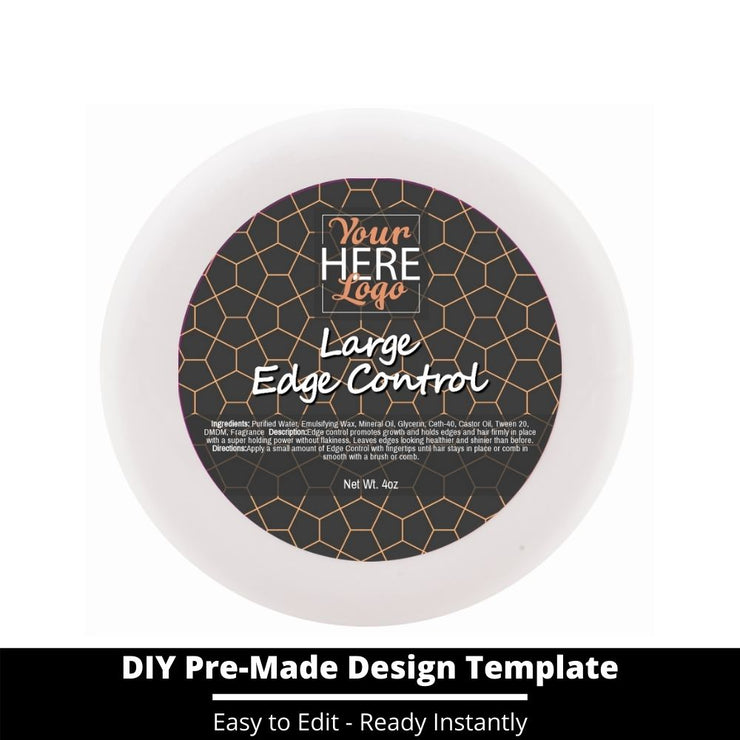 Large Edge Control Top Label Template 183