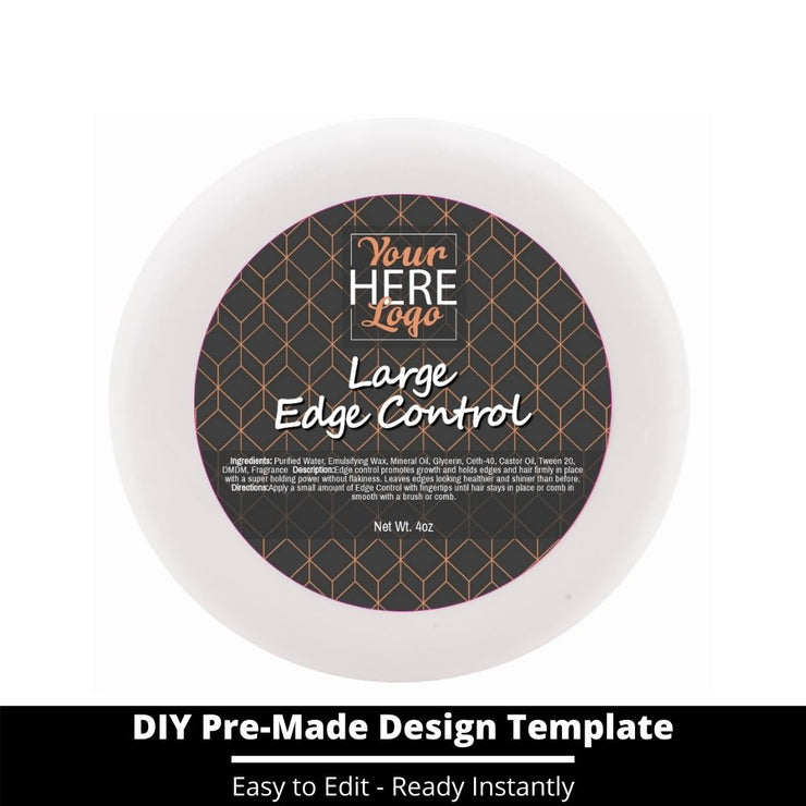 Large Edge Control Top Label Template 184