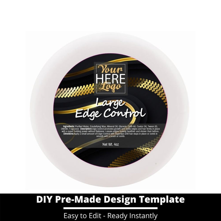 Large Edge Control Top Label Template 185