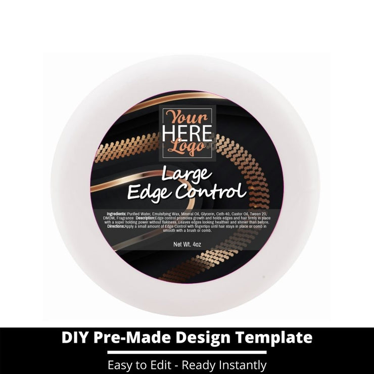 Large Edge Control Top Label Template 187