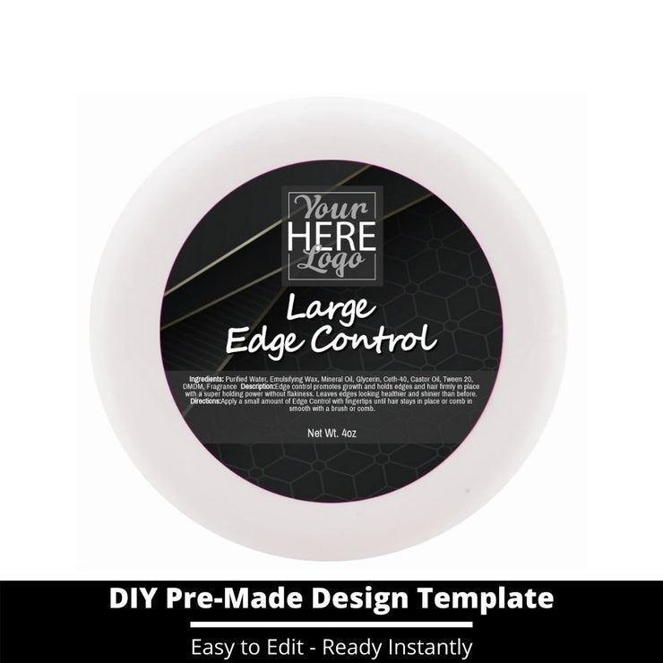 Large Edge Control Top Label Template 189