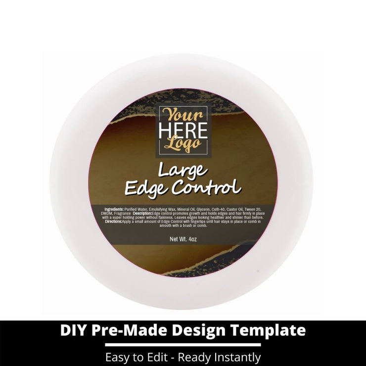 Large Edge Control Top Label Template 191