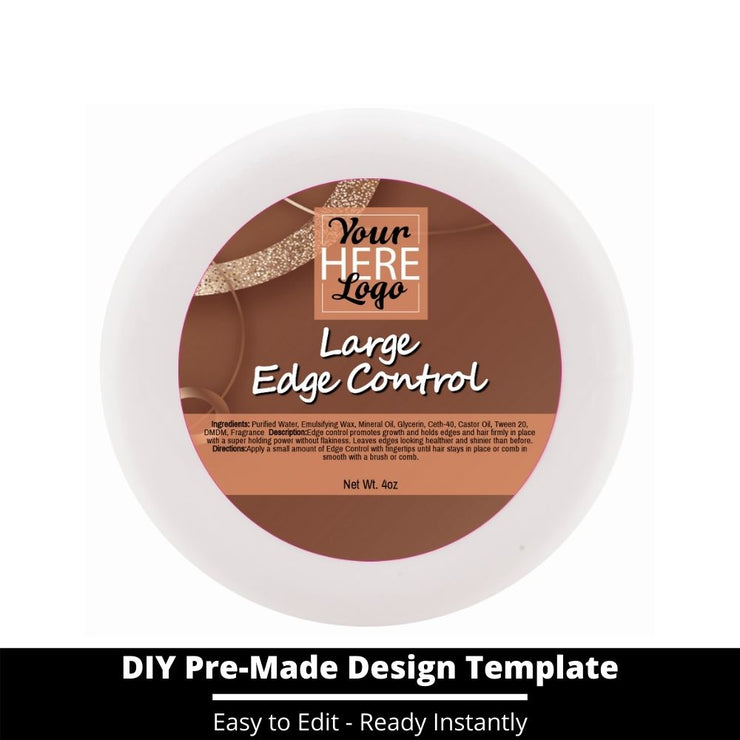 Large Edge Control Top Label Template 194