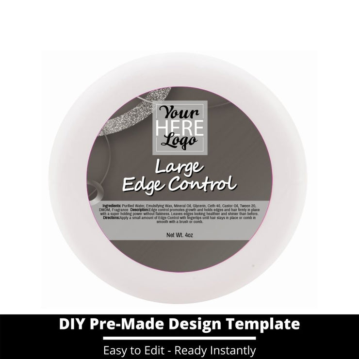 Large Edge Control Top Label Template 195