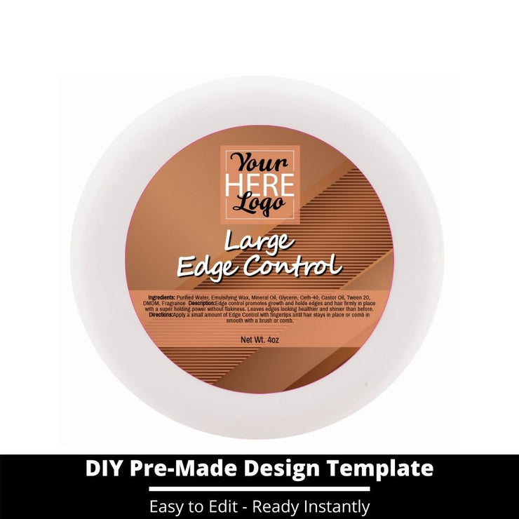 Large Edge Control Top Label Template 196