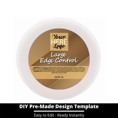 Large Edge Control Top Label Template 197