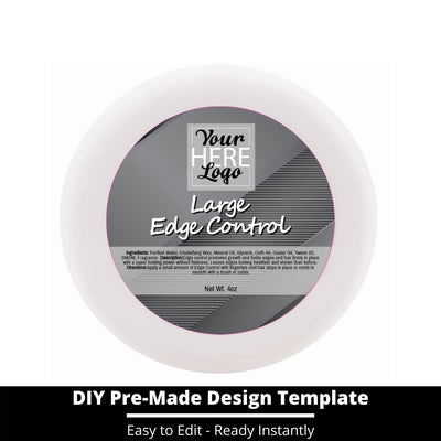 Large Edge Control Top Label Template 198