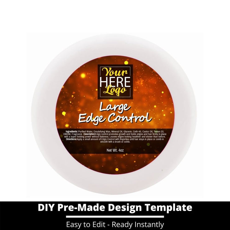 Large Edge Control Top Label Template 202
