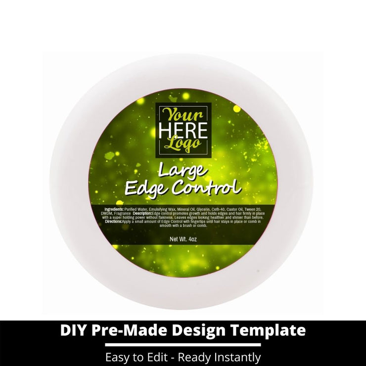 Large Edge Control Top Label Template 203