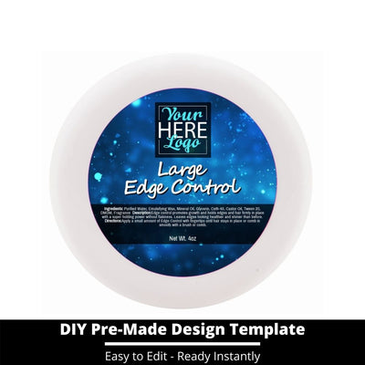 Large Edge Control Top Label Template 204
