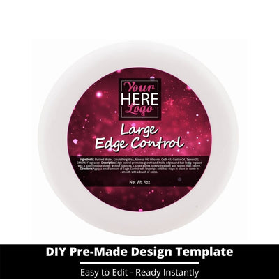 Large Edge Control Top Label Template 206