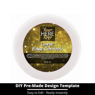 Large Edge Control Top Label Template 207