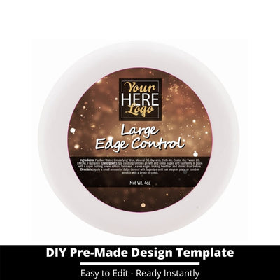 Large Edge Control Top Label Template 208